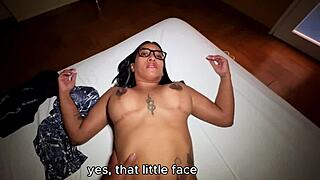 stepmom shares bed with stepson for hot sex. leyne rodriguez gets wild with english subtitles.