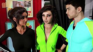 Intertwined 3D Curvy Girl in Outfit