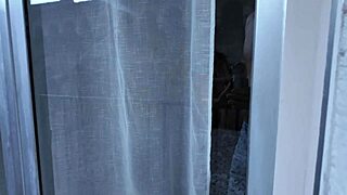 Stepmom leaves door open revealing her hairy pussy wide