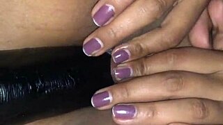 Big Dildo Deep Into Tight Pussy Vaginal Penetration Latina Girl