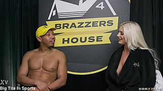 Phoenix Marie and Kayley Gunner gag hard in Brazzers game