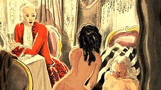 Vintage erotic art collection from retro archives