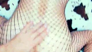 beautiful mature woman in lingerie poses submissively with inner fire