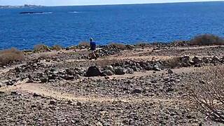 Hey babe, wanna give a risky blowjob on this camping trip?