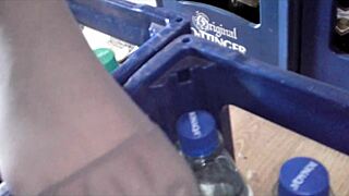 Little 18+angel26 shows her sexy nylon feet in homemade fetish video with friend