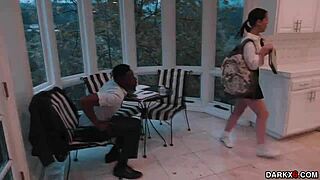 james brown plows that wide spread white pussy with his monster cock