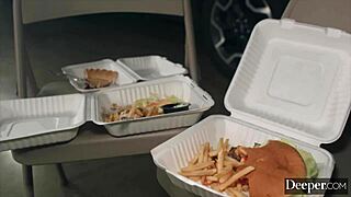 Deeper gorgeous little 18+ dragon teaches rude client a lesson he won't forget