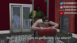 I give that whore what he wants as ebony domina