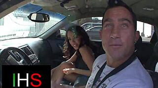 Gorgeous Brunette With Beautiful Tits Fucks Huge Cock in Missionary and Riding Positions