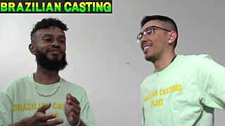 new actor scores big, banging this stunning latina morena with wild riding passion