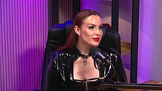 The Redhead Milf Rules As Queen Domme In BDSM Scenes With Striptease And Leather