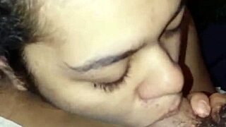 damn, sloppy deepthroat latina gagging on hard cock in action