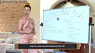 Discover intriguing techniques in this lesbian sex tutorial with a teacher