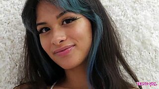 Petite Teen 18+ Shows Perfect Body In Casting Interview!