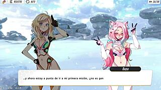 i seduce my stepfather's best friend and we fuck when he's away, licking her big pussy and face fucking her