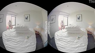 Yanks VR shows Marina reaching a spectacular orgasm with vibrator play