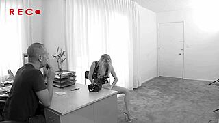 tiny blonde kendi battles a huge white cock with ease