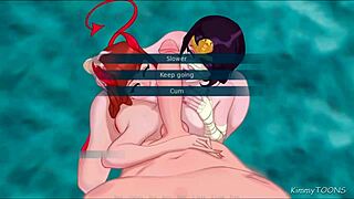 Sexnote Halloween party foursome caught in double blowjob.