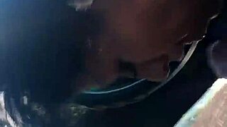 latina girl eagerly swallows cum after intense blowjob