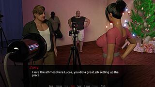 lets play zoeys christmas gift with big black cock and monster tits