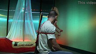 Layla Rivera teases samurais with her shaved pussy and wild moves.