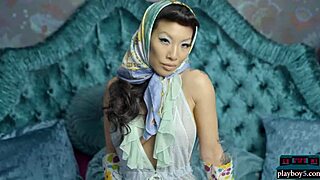 Damn, Asa Akira’s big boobs in a solo striptease are unreal!