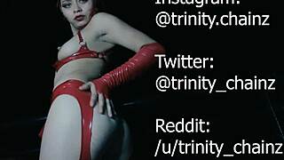 Trinity Chainz Touches Herself Cum Redhead Goth Slut