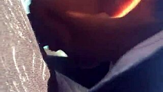 latina girl eagerly swallows cum after intense blowjob