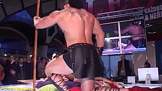 ever seen a skinny babe get slammed on a public stage for all to watch?