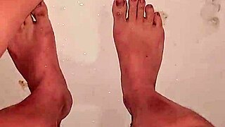 Homemade Asian Girl Bathes Nude And Shows Bare Feet