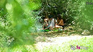 our summer pickups go on, elena de la vega hunts guys for outdoor banging