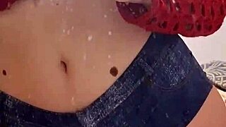 Nasty fetish mistress Elza Koms teases with wet tongue and striptease.