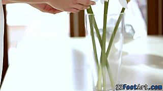 Kinky Hottie Gets Fucked with Footjob and Handjob on Monster Cock!