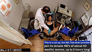 Sandra Chappelle’s back blasted with cum after hospital domination.