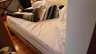 Argentinian stepsister begs please don't impregnate me cum outside