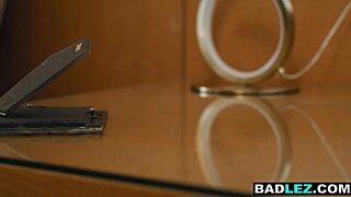 Vanna Bardot Strapon Slams Karlee Grey's Hairy Pussy