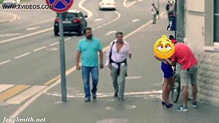 Yo, hidden cam caught Jeny stripped bare in public!