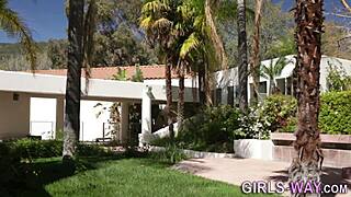 Small tits beauty gets a tasty lick