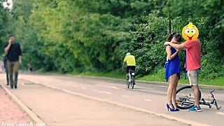 Yo, hidden cam caught Jeny stripped bare in public!