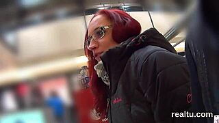 Adorable European Girl Teased in Shop Reality