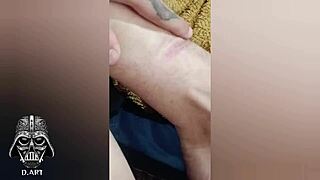 Caressing that big cock brings intense orgasms 😏