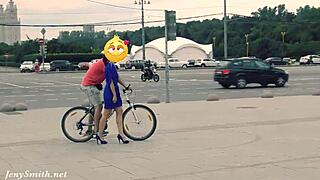 Yo, hidden cam caught Jeny stripped bare in public!