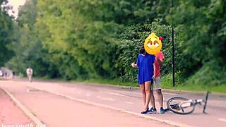 Yo, hidden cam caught Jeny stripped bare in public!