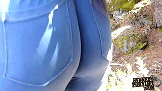 she’ll never forget that juicy creampie in the wild forest setting