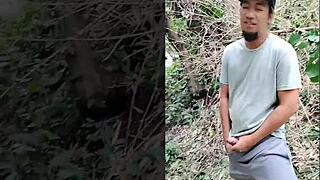 Outdoor Blowjob Turns Wild with Indian Homemade Creampie and Wet Pussy Action. Curvy Mature Squirts in Tight Trimmed Scene.