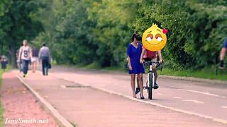 Yo, hidden cam caught Jeny stripped bare in public!