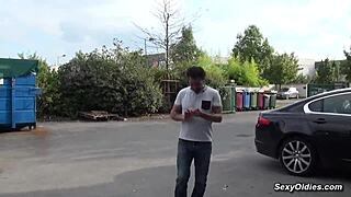 i saw tall milf melany paris gettin fucked in the warehouse by michael cheritto, her big tits bouncin