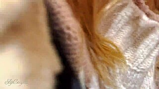 Risky handjob with spit in public store. So daring with that huge shaft