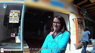 mallcuties shy teen girl gets naughty in public shop. this cute czech young babe explores outdoor fun.