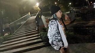 i’m just walking around in a thong, flashing everyone outdoors